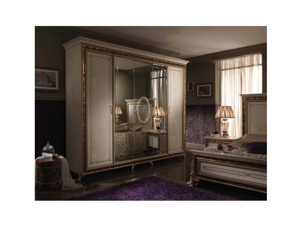 Arredo Classic: Raffaello: шкаф 5-и дверный (слоновая кость, золото)