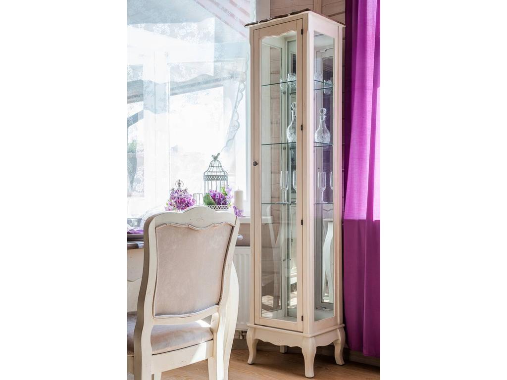 Mobilier de Maison: Belveder: витрина 1 дверная  (белая карамель)