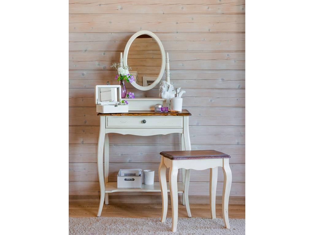 Mobilier de Maison: Belveder: стол туалетный  с зеркалом (белый)