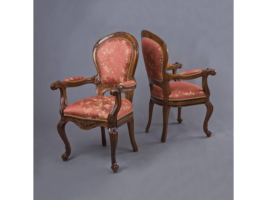 Nord Simex: Regallis: стул с подлокотниками  ткань (орех, ткань)