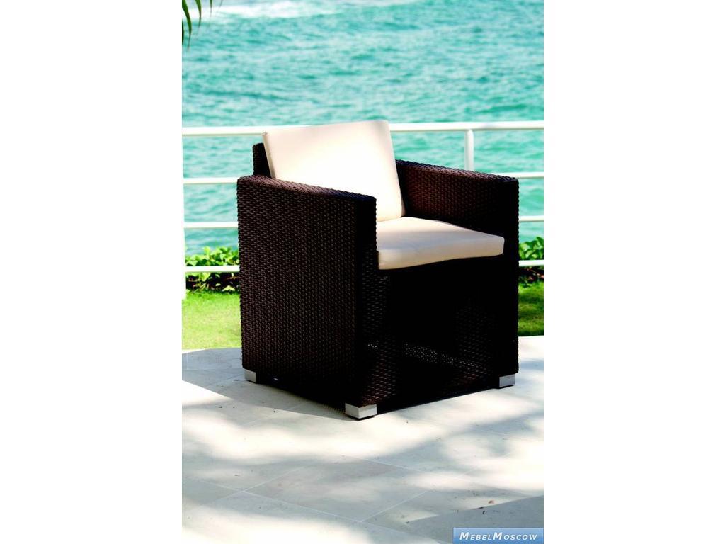 Skylinedesign: Pacific: кресло с подушками  (MOCCA 29 014 CANVASS VELUM 5498)