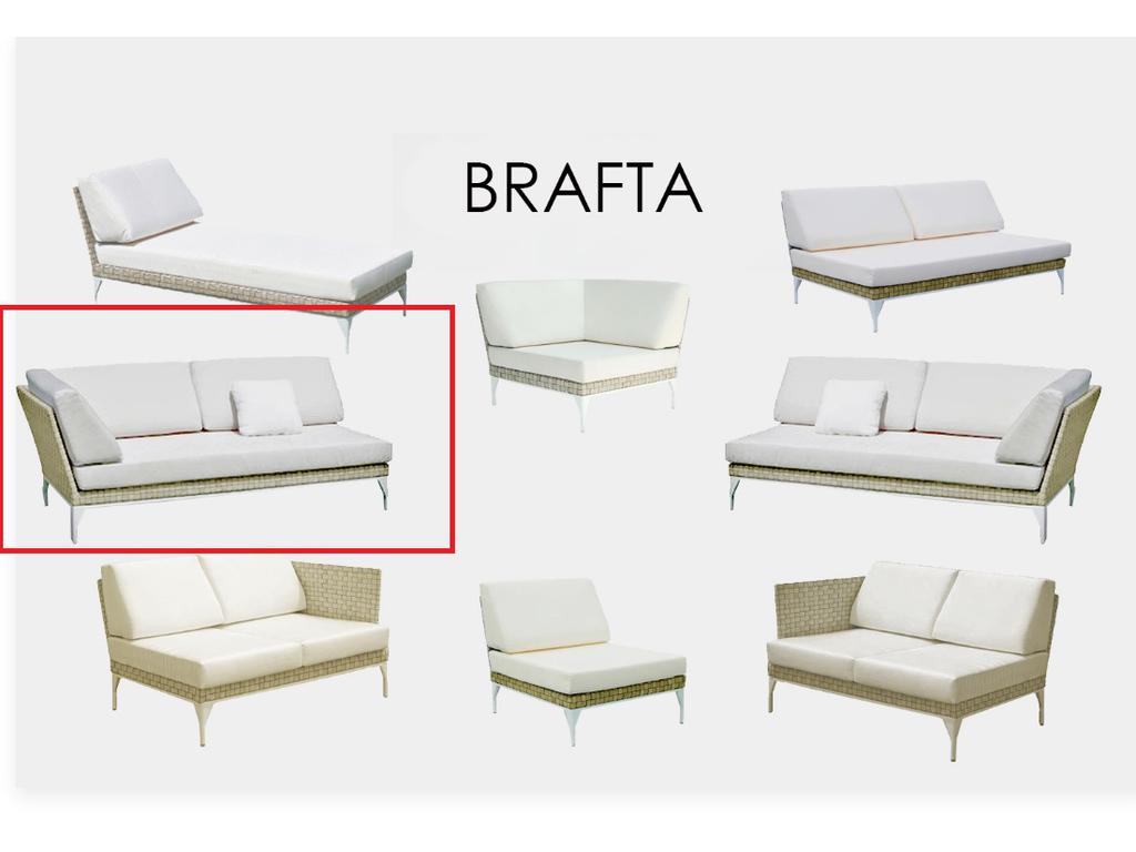 Skylinedesign: Brafta: модуль  угловой левый (Seashell)