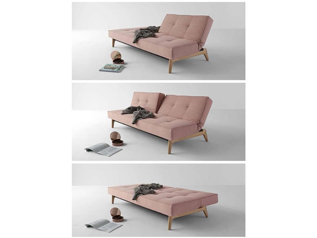 Innovation: Splitback: диван с деревянными ножками