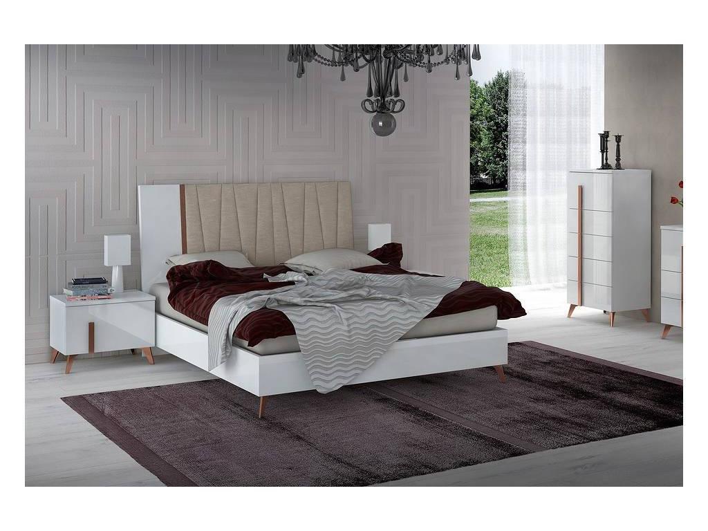 Status: Vega White: кровать  154x203 люкс (белый)