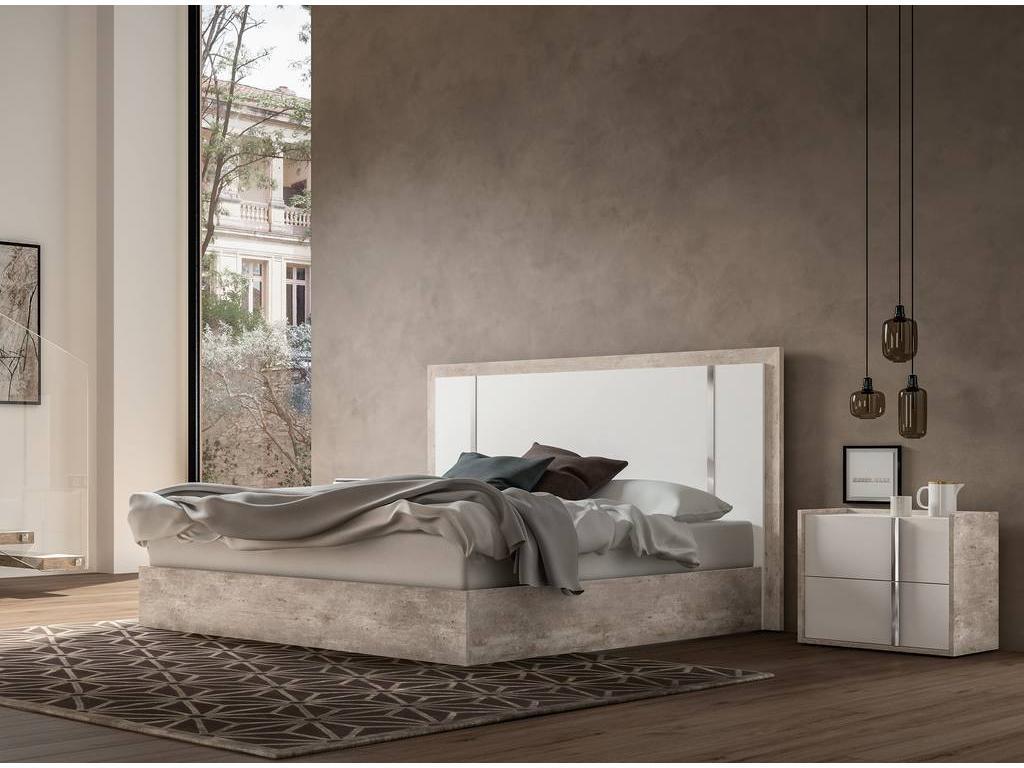 Status: Treviso: кровать 184х203  (белый, серый)