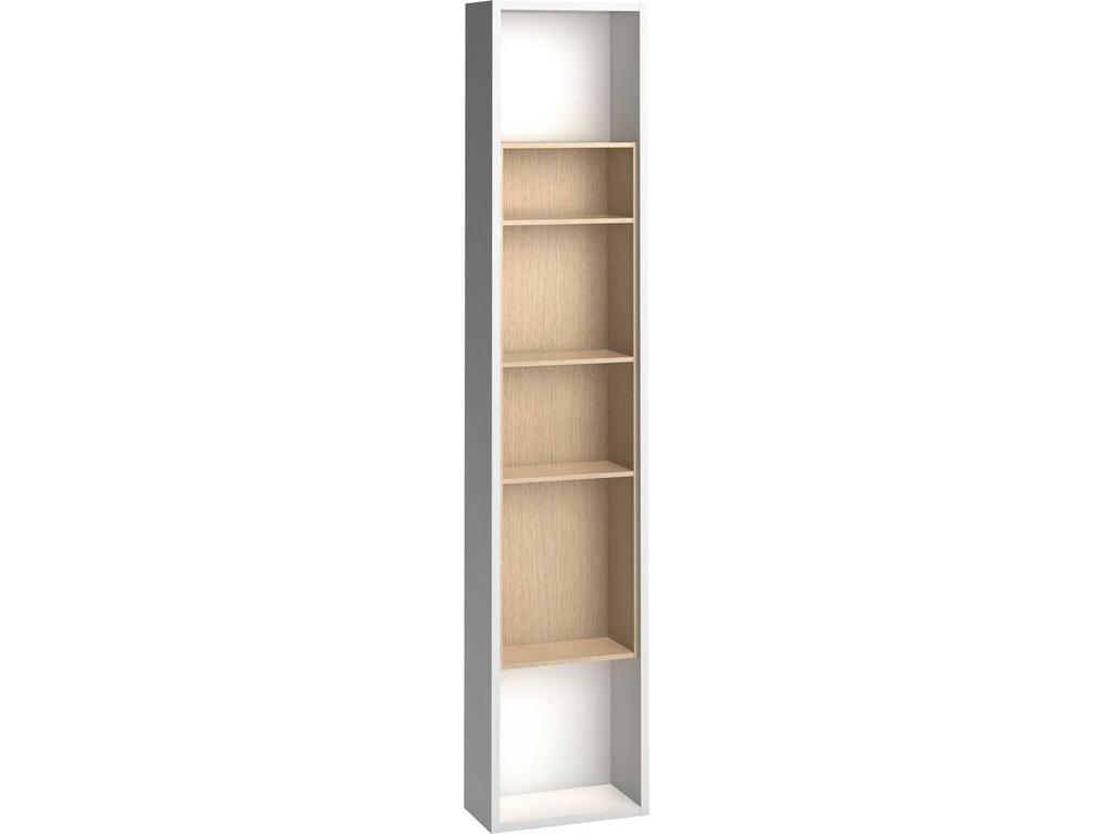 Vox: 4YOU: шкаф книжный приставной высокий  (белый, дуб)
