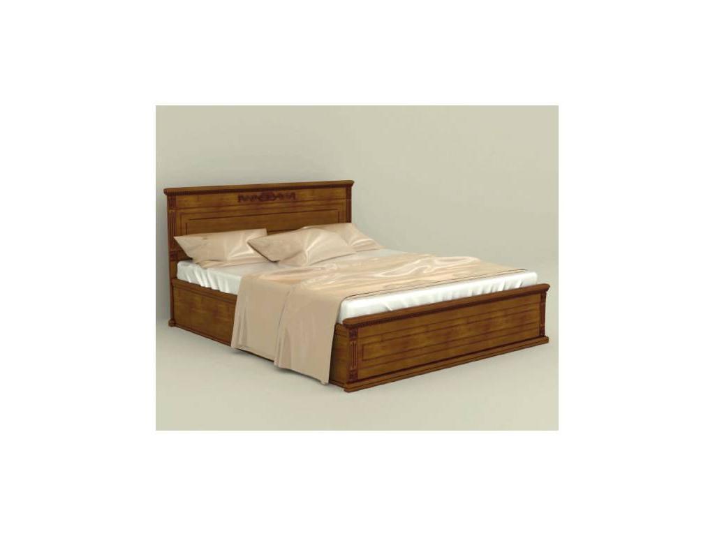 Arco: Decor: кровать 160х200 с под-м мех-мом (орех, коричневая патина)