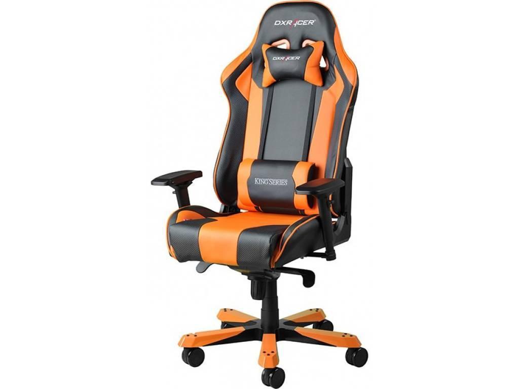 DXRacer: King: кресло компьютерное  (черный, оранж)