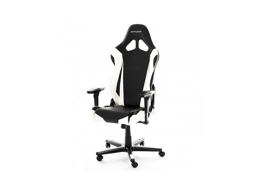 DXRacer: Racing: кресло компьютерное  (черный, белый)