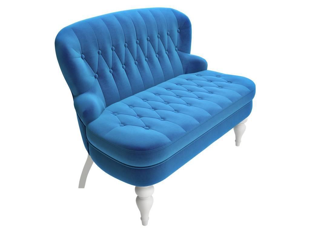 LAtelier Du Meuble: Canapes: диван 2-х местный  (голубой, белый)
