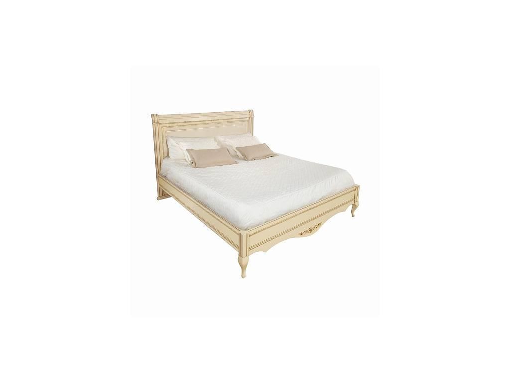 Timber: Неаполь: кровать 160х200 без изножья  (ваниль, золото)