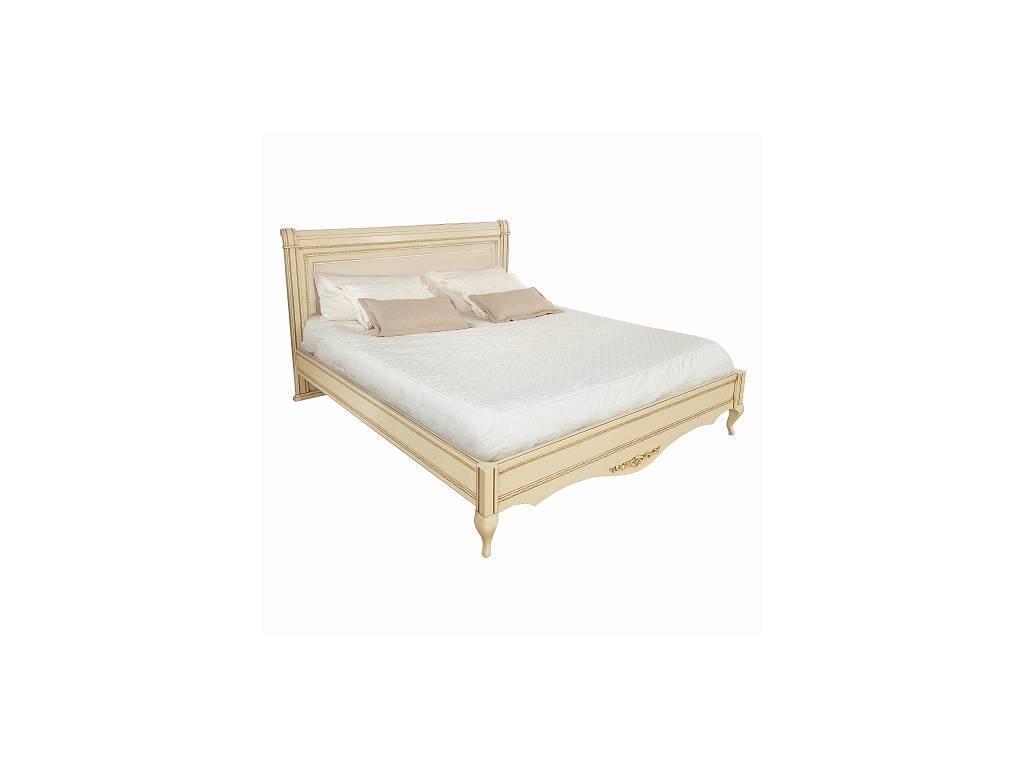 Timber: Неаполь: кровать 180х200 без изножья  (ваниль, золото)