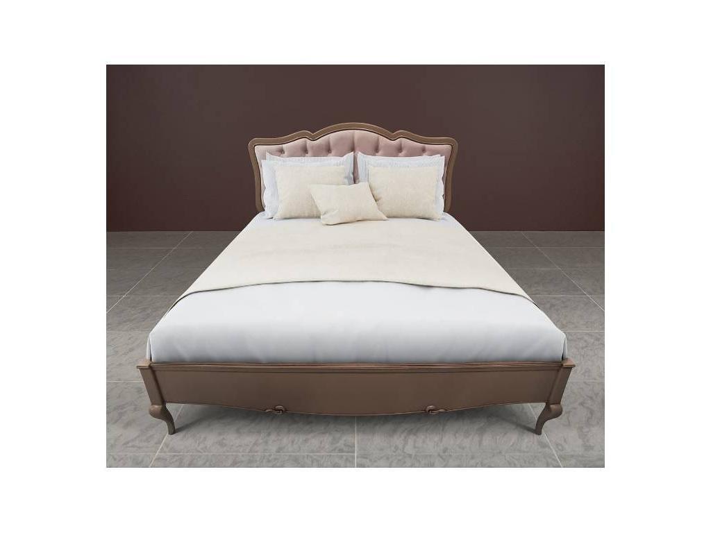 Timber: Портофино: кровать 180x200  с мягким изголовьем (кварц)