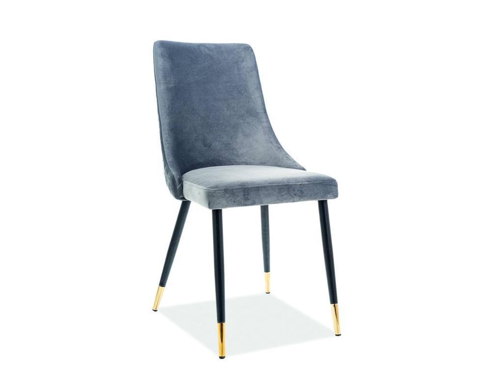 Signal: Plano Velvet: стул мягкий (серый)