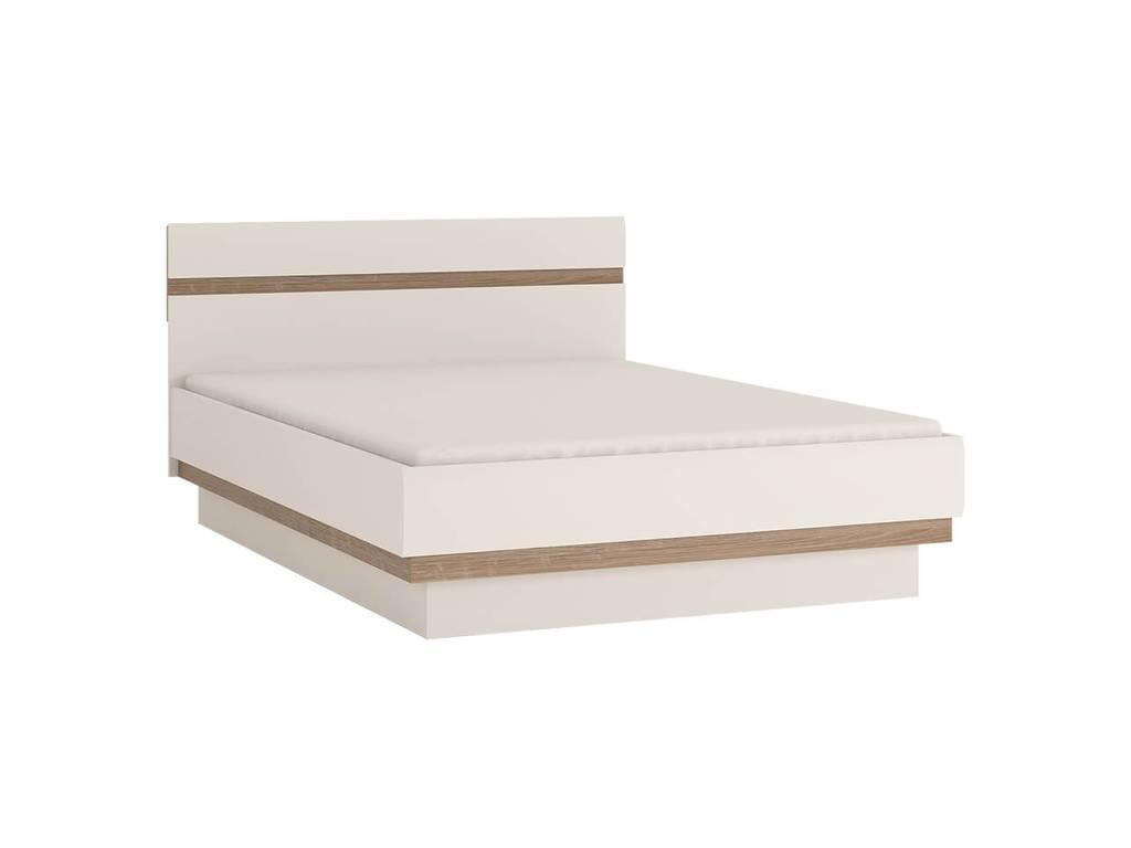 Anrex: Linate: кровать 140х200 (белый, сонома)