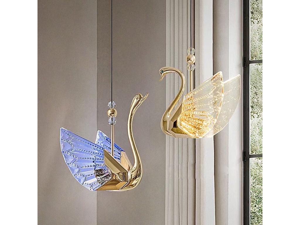 STG: Swan Double: светильник подвесной  (золото)