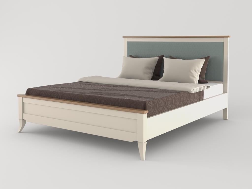 МастМур: Римини: кровать 90х200 с мягкой вставкой (ваниль)