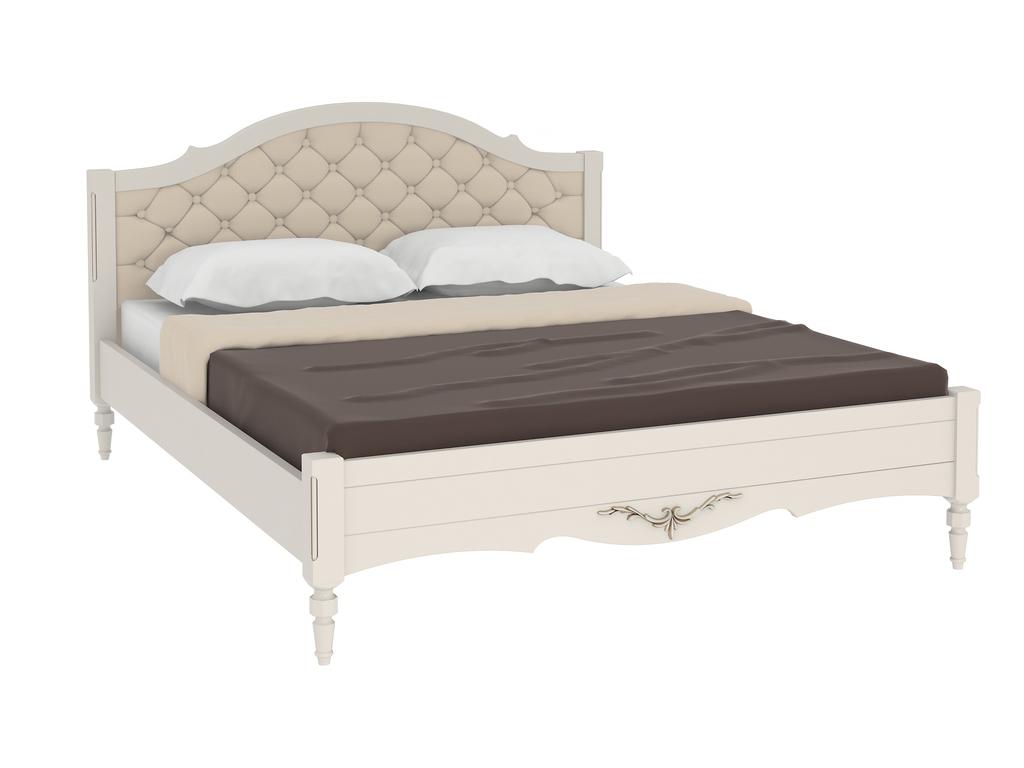 МастМур: Амелия: кровать 160х200 с мягким изголовьем (белый)