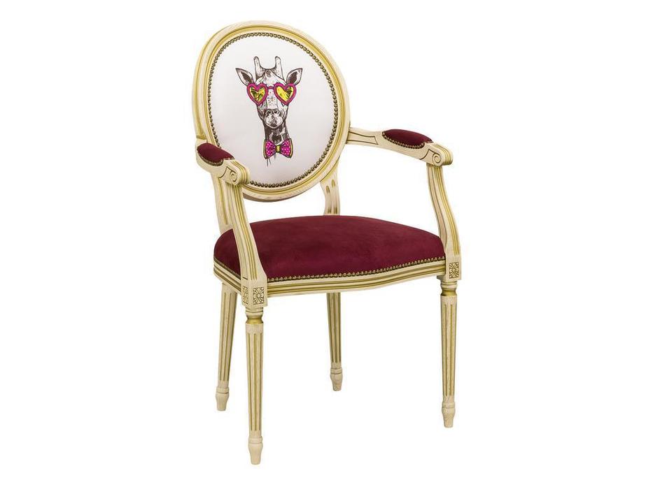Оримэкс: Цезарь: стул с подлокотниками мягкий (орех, ткань)