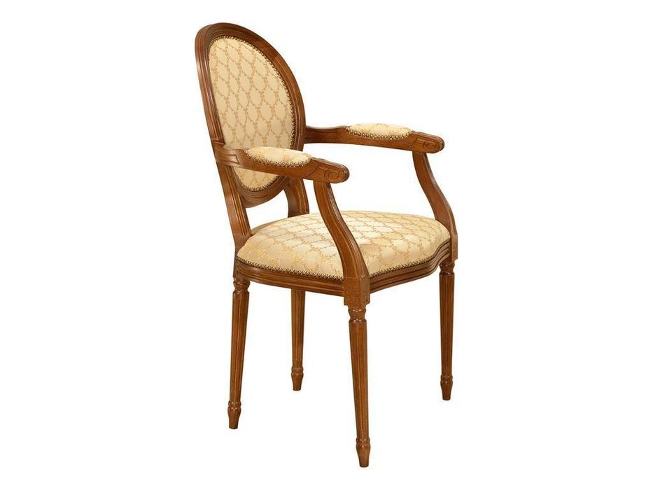 Оримэкс: Цезарь: стул с подлокотниками мягкий (орех, ткань)