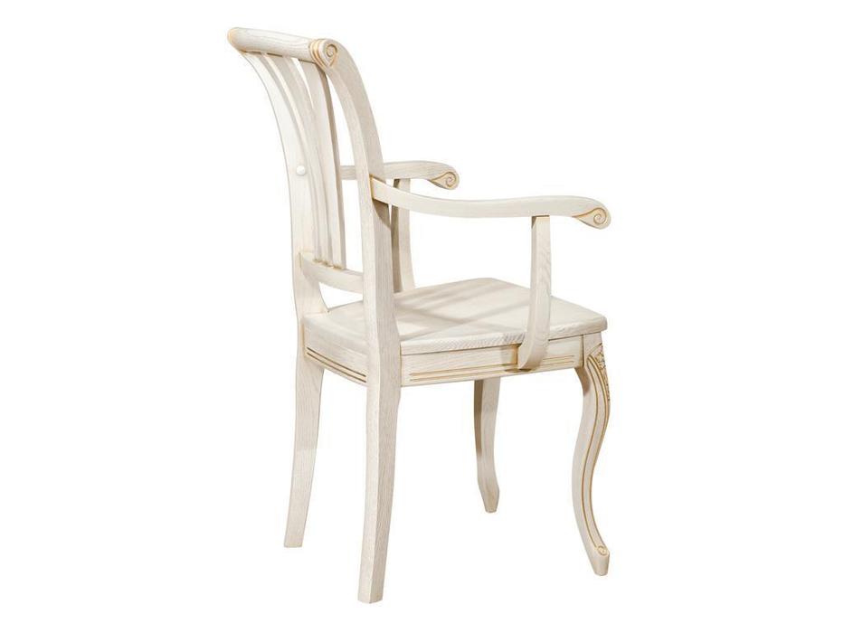 Оримэкс: Марсель-2: стул с подлокотниками мягкий жесткий (беленый дуб)