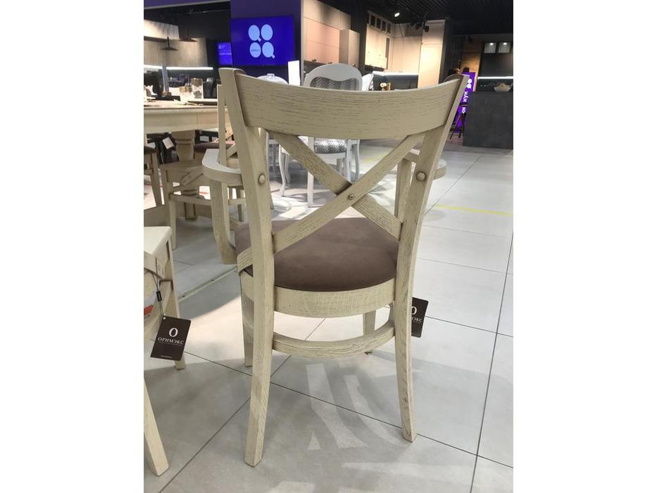 Оримэкс: Соло: стул с подлокотниками мягкий (беленый дуб)