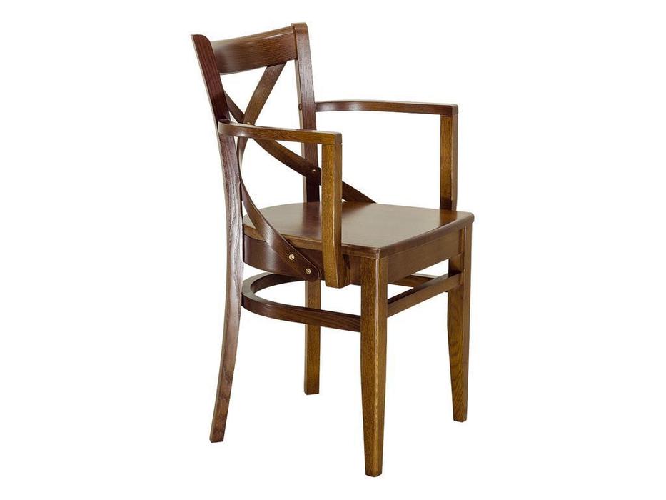 Оримэкс: Соло: стул с подлокотниками жесткий (темный дуб)