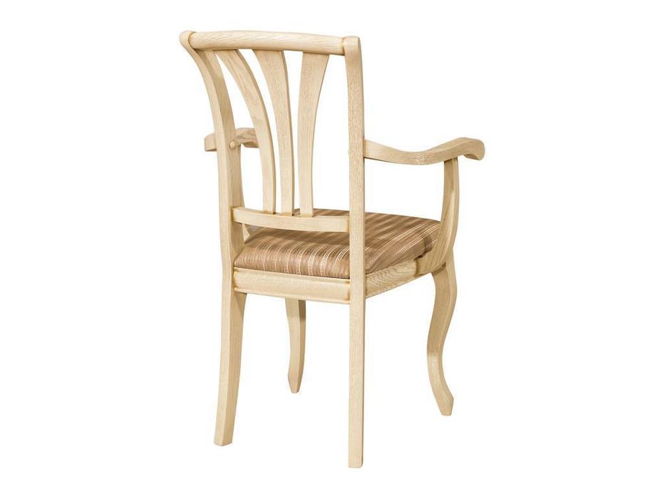 Оримэкс: Марсель-2: стул с подлокотниками мягкий (беленый дуб)