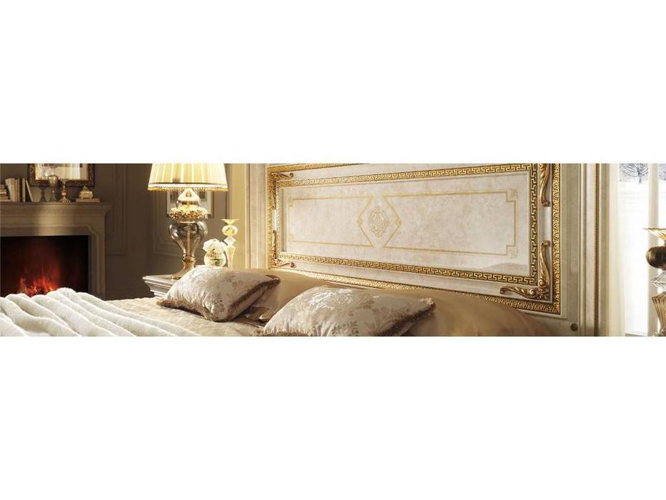 Arredo Classic: Leonardo: кровать 160х190 (крем, золото)