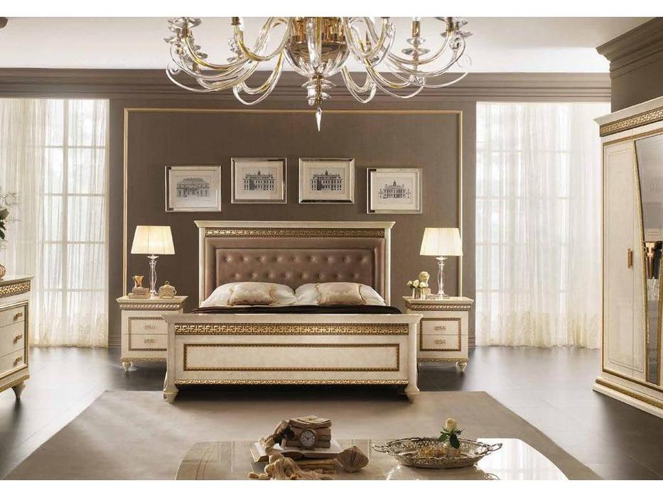 Arredo Classic: Fantasia: кровать 180х200 с мягкой спинкой (кремовый мраморный)