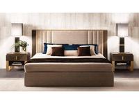 Arredo Classic: Essenza: кровать 180х200 мягкая (венге, коричневый, золото)