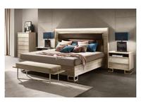 Arredo Classic: Luce: кровать 180х200 с мягкой спинкой  (светлый)
