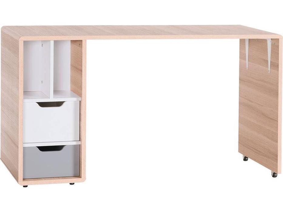 Vox: Evolve: стол письменный  подкатной (дуб, серый)