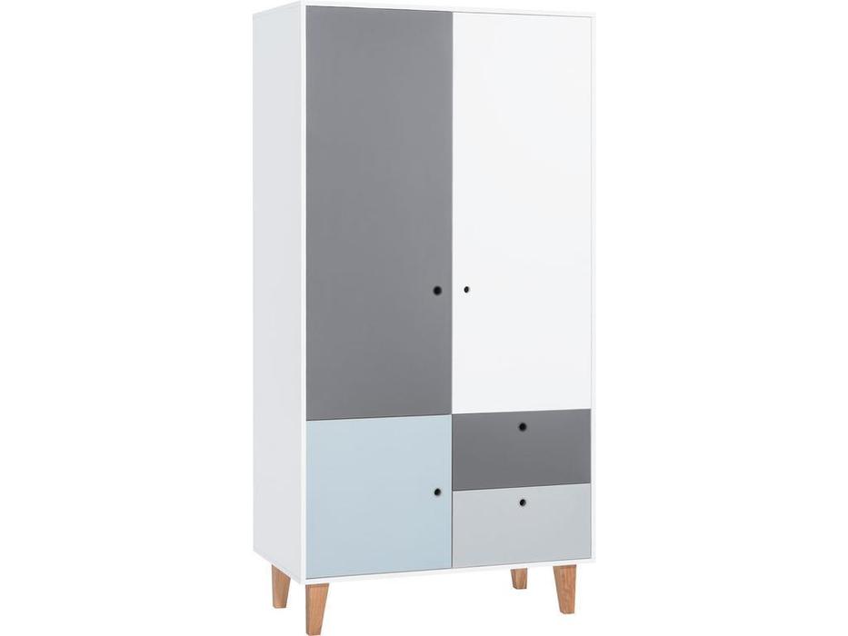 Vox: Concept: шкаф 2-х дверный  (белый,графит,серый,голубой)