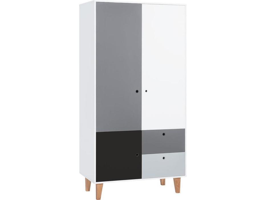 Vox: Concept: шкаф 2-х дверный  (белый B,G,S,CZA)