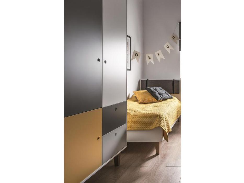 Vox: Concept: шкаф 2-х дверный  (белый,графит,серый,шафран)