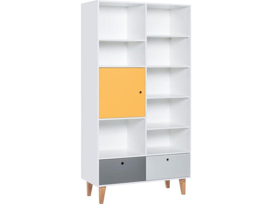 Vox: Concept: шкаф книжный  (белый,графит,серый,шафран)