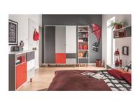Vox: Concept: шкаф 3-х дверный  (белый,графит,серый,красный)
