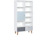 Vox: Concept: шкаф книжный  (белый,графит,серый,голубой)
