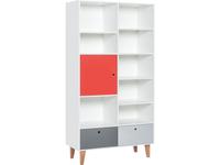Vox: Concept: шкаф книжный  (белый,графит,серый,красный)