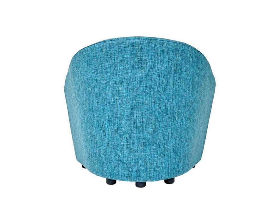 Евроформа: 3D: кресло тк. Рогожка (голубой)