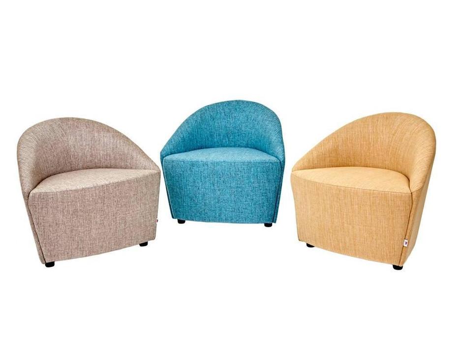 Евроформа: 3D: кресло тк. Рогожка (голубой)