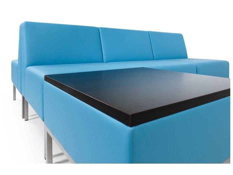 Евроформа: Компакт: комплект мягкой мебели №4 тк. Экокожа (синий)