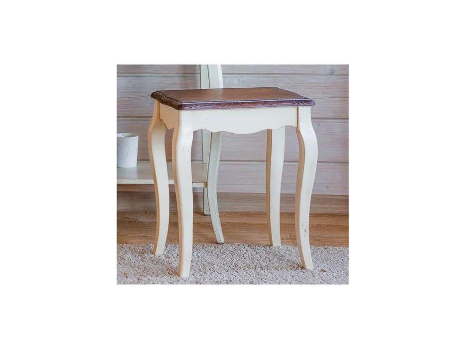 Mobilier de Maison: Provence: пуф  с эффектом старения (молочный)
