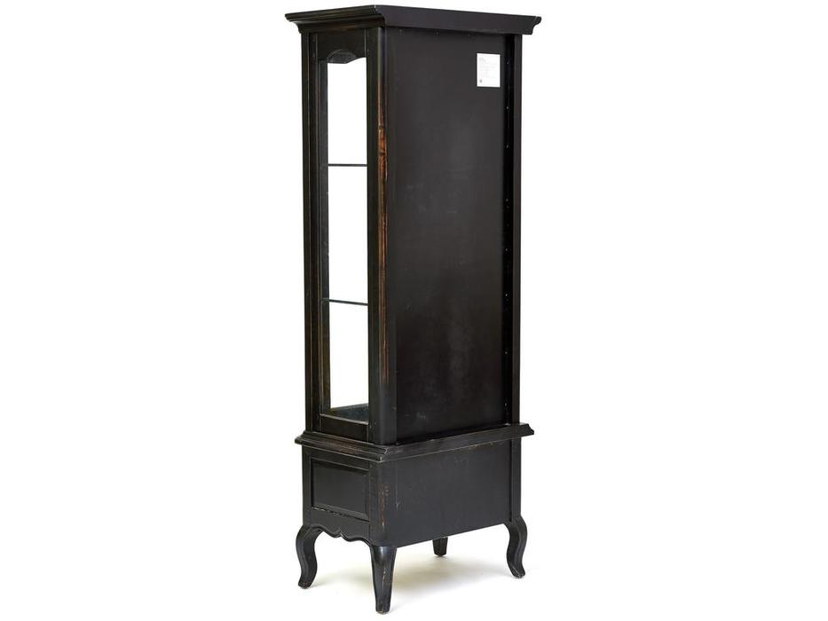 Mobilier de Maison: Provence Noir&Blanc: витрина 1 дверная (черный со старением)