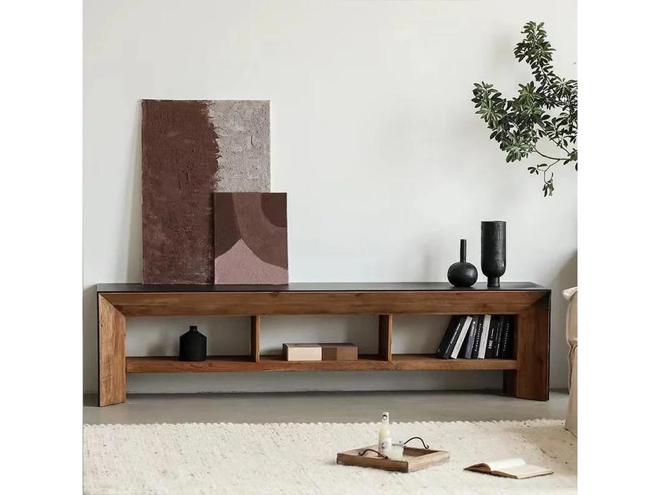 Mobilier de Maison: Wooden Vintage Loft: тумба под телевизор  (черный, дуб)