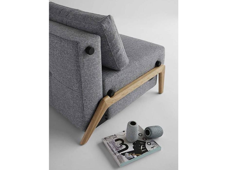 Innovation: Cubed: диван 140 с деревянными ножками тк.565 (серый)