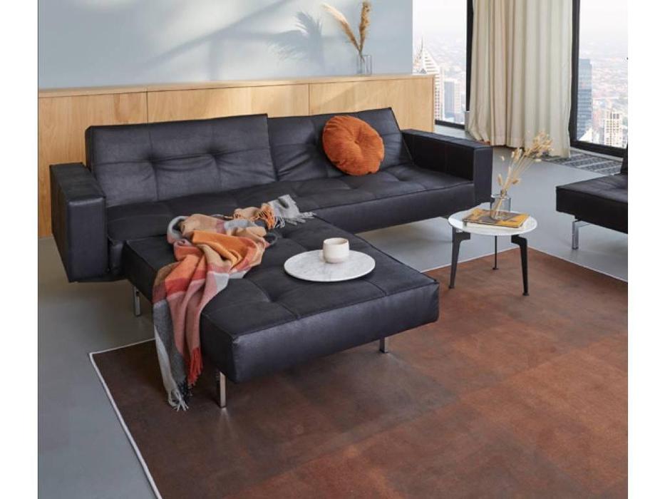 Innovation: Splitback: диван 3-х местный с подлокотниками тк.550 (черный)