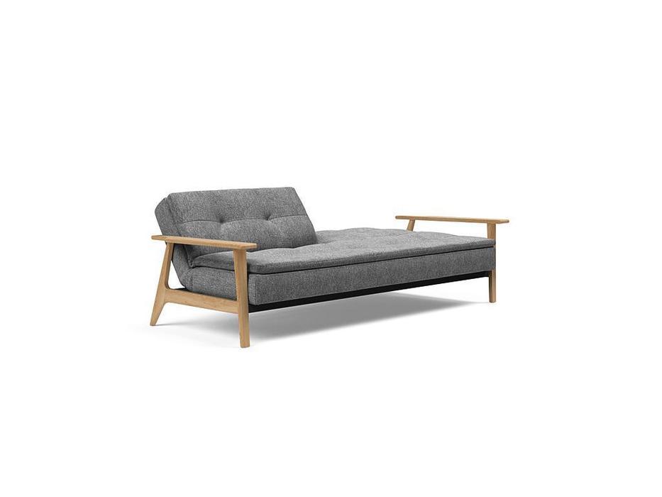 Innovation: Dublexo: диван с деревянными подлокотниками (серый)