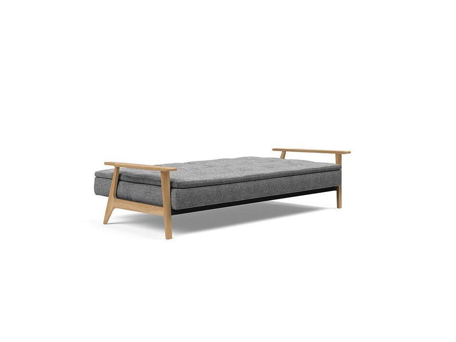 Innovation: Dublexo: диван с деревянными подлокотниками (серый)